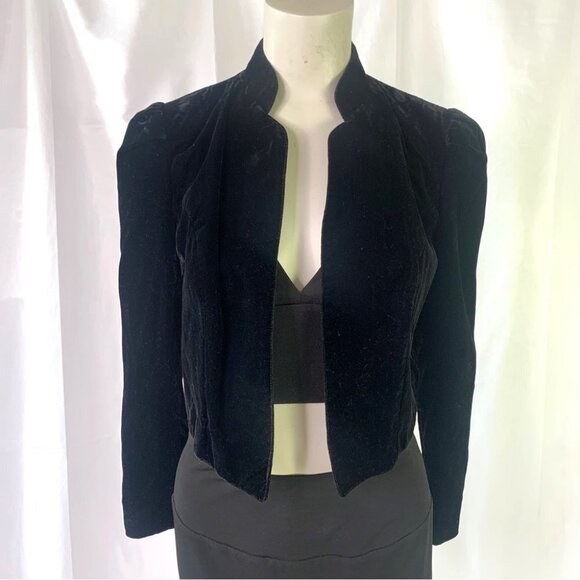 SALZBURGER TRACHTEN  AUS ÖSTERREICH VON WENGER VELVET BLACK BLAZER MADE AUSTRIA - Picture 3 of 14